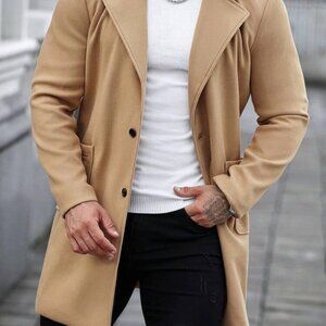 Men's Tan Overcoat